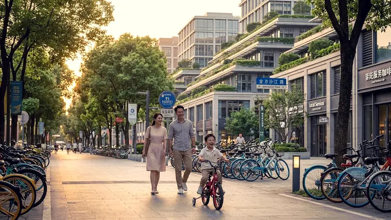 Foster + Partners in Shanghai: der bioklimatische Masterplan, der den Changfeng-Bezirk neu gestaltet