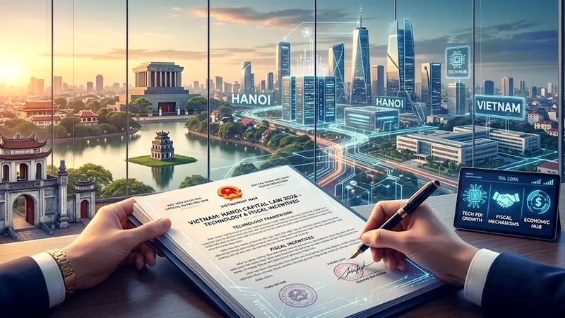Hauptstadtgesetz Vietnam 2026: Hanoi setzt auf Technologie und Steueranreize