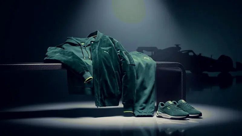 PUMA x Aston Martin: die Homecoming-Kapsel aus Samt